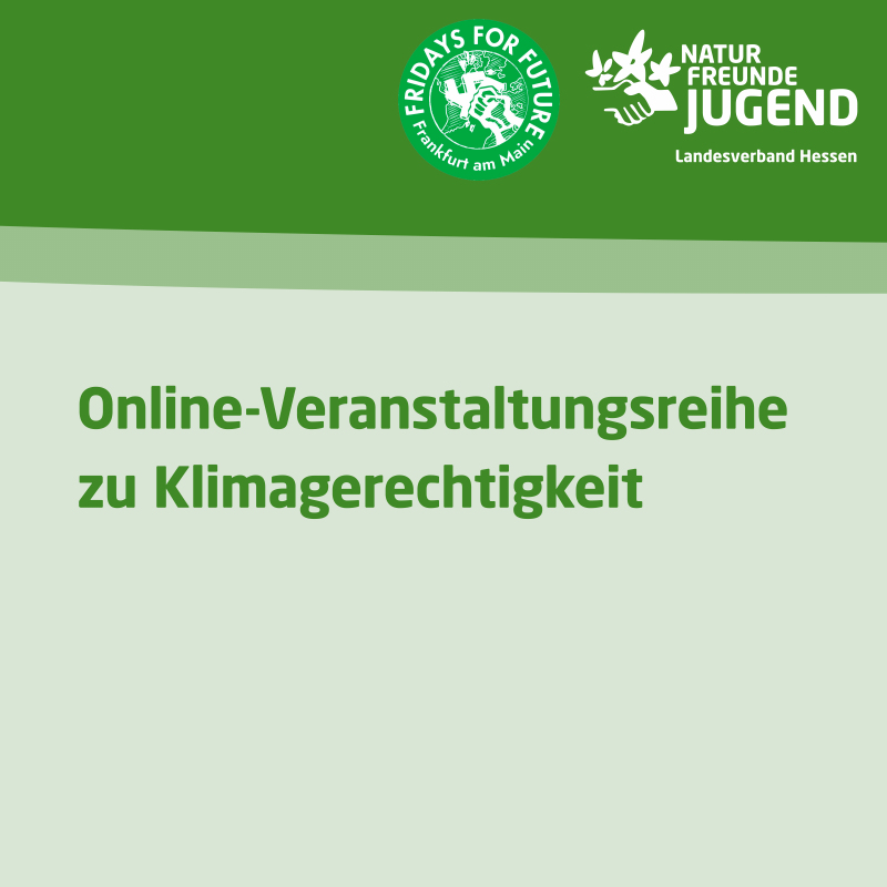 Online-Gespräch: Was heißt Klimagerechtigkeit heute?